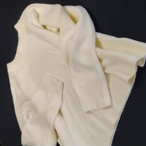 Women's Cream Crewneck Sweater - Soft Knit Long Sleeve